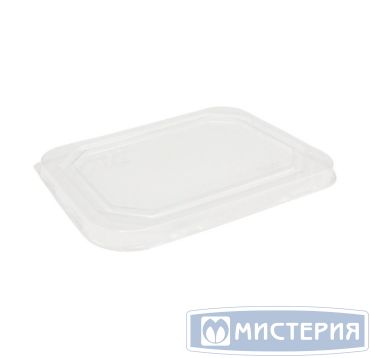 Крышка к контейнеру под запайку [230х147 мм], прозр., ПЭТ, 50 шт/упак "OSQ" Octobox 800 400 шт/кор РОССИЯ Плоская, Flat RPET lid OSQ Octobox 800