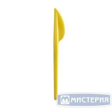 Нож одноразовый 165 мм, желт., ПС, 100 шт/упак 4 000 шт/кор РОССИЯ