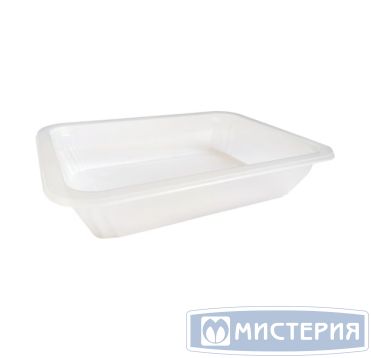 Контейнер под запайку 610 мл, 1-секц. 187х137х36 мм, прозр., ПП, 50 шт/упак "ПолиЭр" 400 шт/кор РОССИЯ К-187*137*36 ПРУ прозр.
