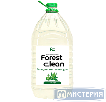 Средство для мытья посуды "Forest Clean" Алоэ Вера гель, концентрат, бутылка ПЭТ, 5000 г 2 шт/кор РОССИЯ 566
