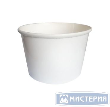 Контейнер 500 мл, d118хh76 мм, без окна, без крышки, бел., карт., 50 шт/упак 500 шт/кор РОССИЯ супник