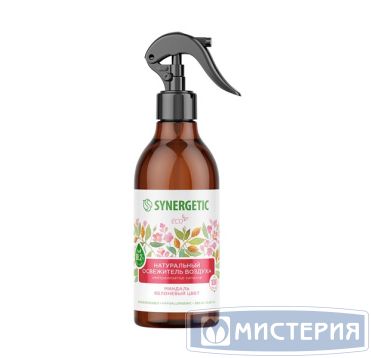Освежитель воздуха жидкий "Synergetic" Миндаль и яблоневый цвет, триггер, 380 мл 6 шт/кор РОССИЯ 900001