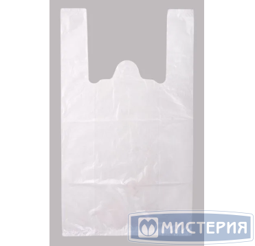 Пакет "Майка" [250+120]х450 мм 10 мкм, бел., ПНД, 100 шт/упак 20 упак/кор РОССИЯ 105265