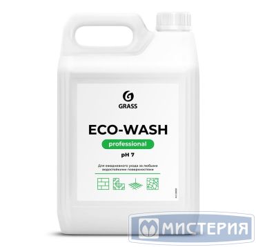Универсальное моющее средство "Grass" Eco Wash низкопенное, концентрат, канистра, 5000 г 4 шт/кор РОССИЯ 126030