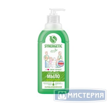 Мыло жидкое "Synergetic" Луговые травы, дозатор, 500 мл 14 шт/кор РОССИЯ 105053/14