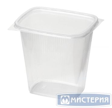 Контейнер прямоугольный 108х82х106мм, 500 мл, полупрозрачный 
