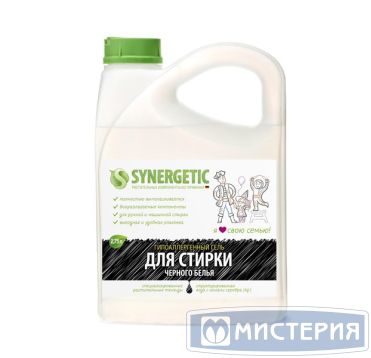 Гель для стирки черного белья "Synergetic", канистра, 2750 мл 6 шт/кор РОССИЯ 109800