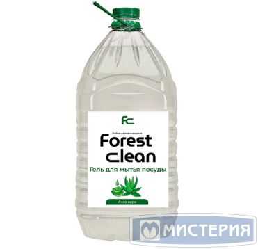 Средство для мытья посуды "Forest Clean" Алоэ Вера гель, концентрат, бутылка ПЭТ, 5000 г 2 шт/кор РОССИЯ 566