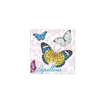 Салфетки 250х250 мм 1-сл., диз. "Бабочки и цветы", разноцв., бум., 40 шт/упак "Desna Design" 32 упак/кор РОССИЯ 57421