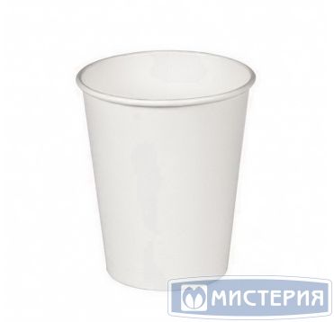 Одноразовый стакан для холодного и горячего, 0.4л, верхний d 90мм нижний d 63.5мм, h 135мм, 280г/м2, белый, двухслойный, картон