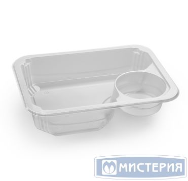 Крышка к контейнеру 136х136х5 мм, прозр., ПП, 720 шт/кор "ЮМТ" РОССИЯ 136001