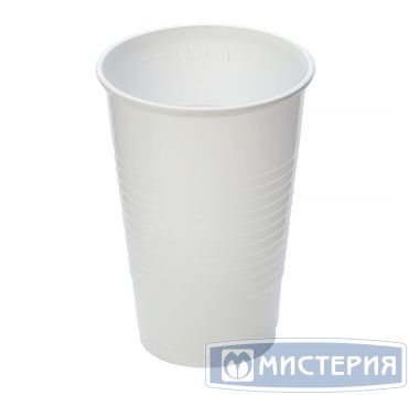 Стакан одноразовый 200 мл для холодных и горячих напитков, белый, ПП