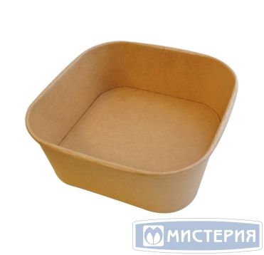 Контейнер 1320 мл, 175х175х65 мм, без окна, без крышки, крафт, карт., 50 шт/упак 300 шт/кор КИТАЙ SPB-1320ml