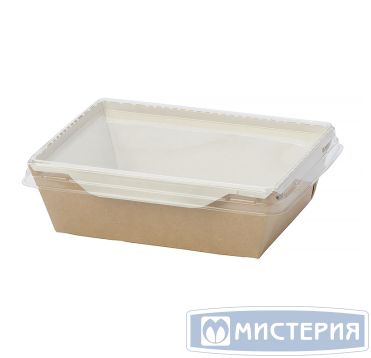 Коробка DoEco 165х165х65мм ECO OpSalad 1200, (Салатник), коричневая
