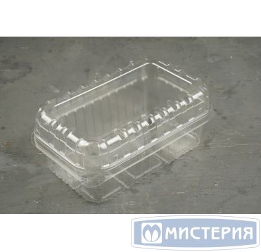 Контейнер 750 мл 1-секц. 165х95х55 мм, без крышки, прозр., ПЭТ, 270 шт/кор "ЮПласт" 270 шт/упак РОССИЯ ЮПКФ-55/ЮУПМ7332