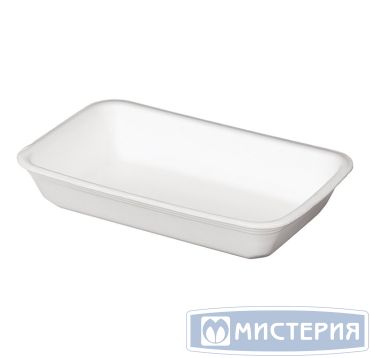 Лоток пищевой 225х135х42 мм, бел., ВПС, 225 шт/кор "Протэк" 225 шт/упак РОССИЯ D-41"А"/ D4