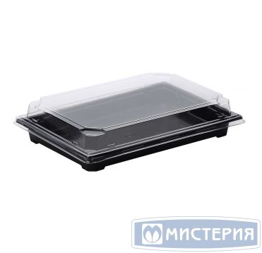 Крышка контейнера для суши, 235x162х25мм, прозрачная 