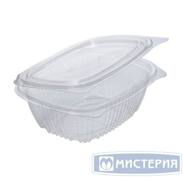 Контейнер овал 156х129х52,5мм, 500 мл, прозрачный