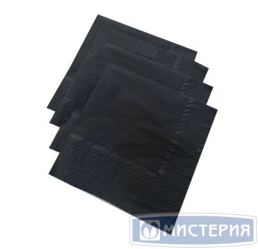 Салфетки 240х240 мм 2-сл., черн., бум., 250 шт/упак 15 упак/кор РОССИЯ
