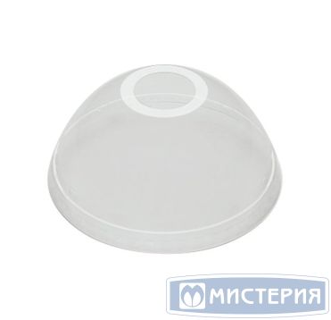 Крышка для стакана d95 мм куполообразная с отверстием, прозр., ПЭТ, 100 шт/упак "Veggo" 800 шт/кор РОССИЯ 01-00-01-0295-1