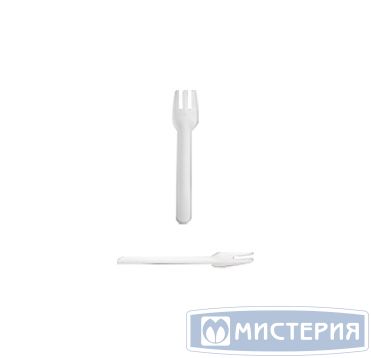 Вилка одноразовая 158 мм, бел., бум., 50 шт/упак 3 000 шт/кор КИТАЙ TM-PC-6"FC