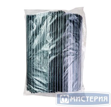 Трубочки для коктейлей 240 мм, d7 мм, черн., пласт. прямые, 250 шт/упак 24 упак/кор БЕЛАРУСЬ