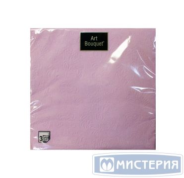 Салфетки 330х330 мм 3-сл., диз. "Лиловый Барокко", лилов., бум., 16 шт/упак "Bouquet" 12 упак/кор РОССИЯ 37547