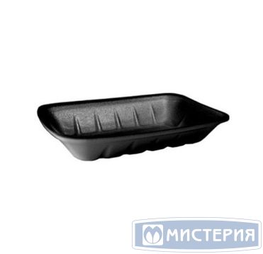Лоток пищевой 250х175х35 мм, черн., ВПС, 150 шт/кор 150 шт/упак РОССИЯ G-4ч