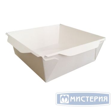 Контейнер 1200 мл, 167х167х63 мм, без окна, без крышки, бел., карт., 50 шт/упак "Forgenika" OpSalad 300 шт/кор РОССИЯ OpSalad 1200