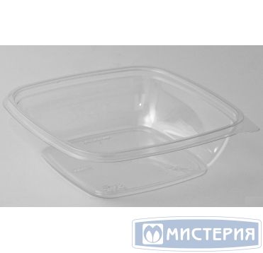 Контейнер 1000 мл 1-секц. 190х190х51,5 мм, без крышки, прозр., ПЭТ, 70 шт/упак "ПолиЭр" 140 шт/кор РОССИЯ СпК-1919-1000 прозр.