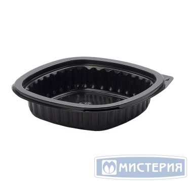 Контейнер квадратный 136х136х30 мм, 250 мл. черный 