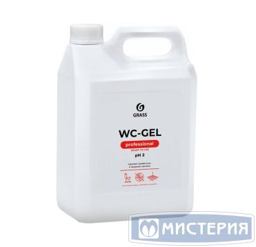Средство для очистки сантехники "Grass" WC-Gel Professional, канистра, 5300 г 4 шт/кор РОССИЯ 125203