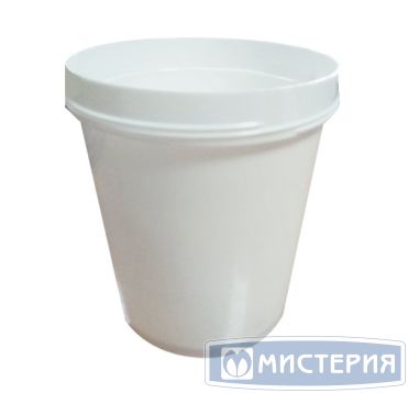 Контейнер 600 мл 1-секц. d106хh111 мм, без крышки, бел.., ПП, 240 шт/кор "Перинт" 240 шт/упак РОССИЯ ШАРМ 600/106 бел.