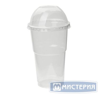 Крышка для стакана d78 мм куполообразная с отверстием, прозр., ПЭТ, 50 шт/упак 1 250 шт/кор ГЕРМАНИЯ 577840.500/.501/.510