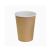Одноразовый стакан для холодного и горячего, 0.25л, верхний d 80мм нижний d 55.6мм, h 92,5мм, 280г/м2, двухслойный, крафт, двухслойный, картон