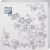 Салфетки 400х400 мм 3-сл., диз. "Серебряный цветок", бело-сереб., бум., 16 шт/упак "Bouquet" 12 упак/кор РОССИЯ 25465